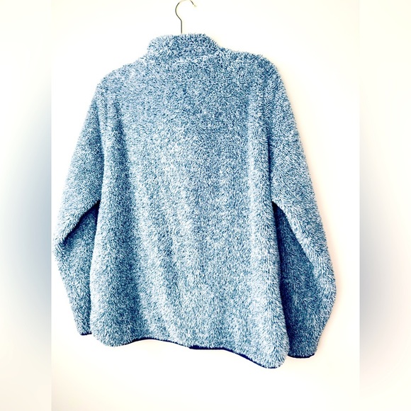 St. John's Bay Blue Fleece Jacket - Picture 3 of 6